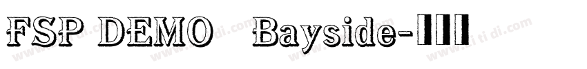 FSP DEMO   Bayside字体转换